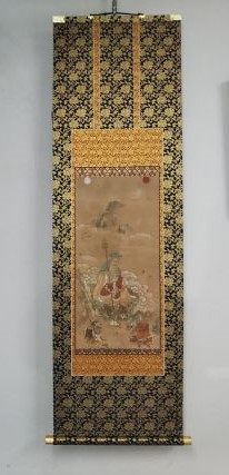 役行者掛軸修復後の掛軸