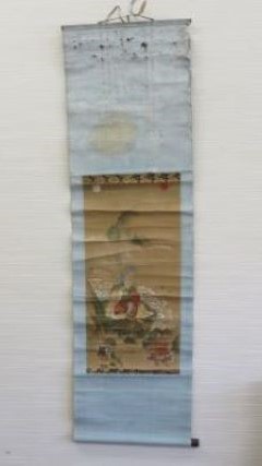 役行者修復前の掛軸