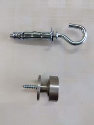 ボードアンカーと洋額吊り金物